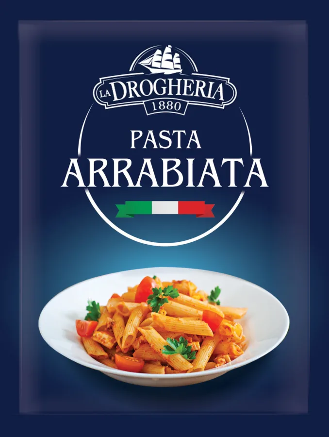 Opakowanie La Drogheria Pasta Arrabbiata z makaronem penne