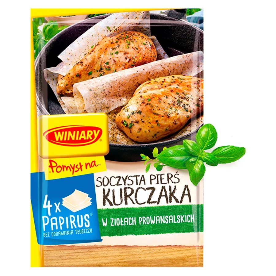 Opakowanie Winiary Papirus do piersi kurczaka w ziołach prowansalskich